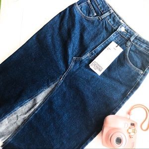 ZARA High-Rise Midi Skirt